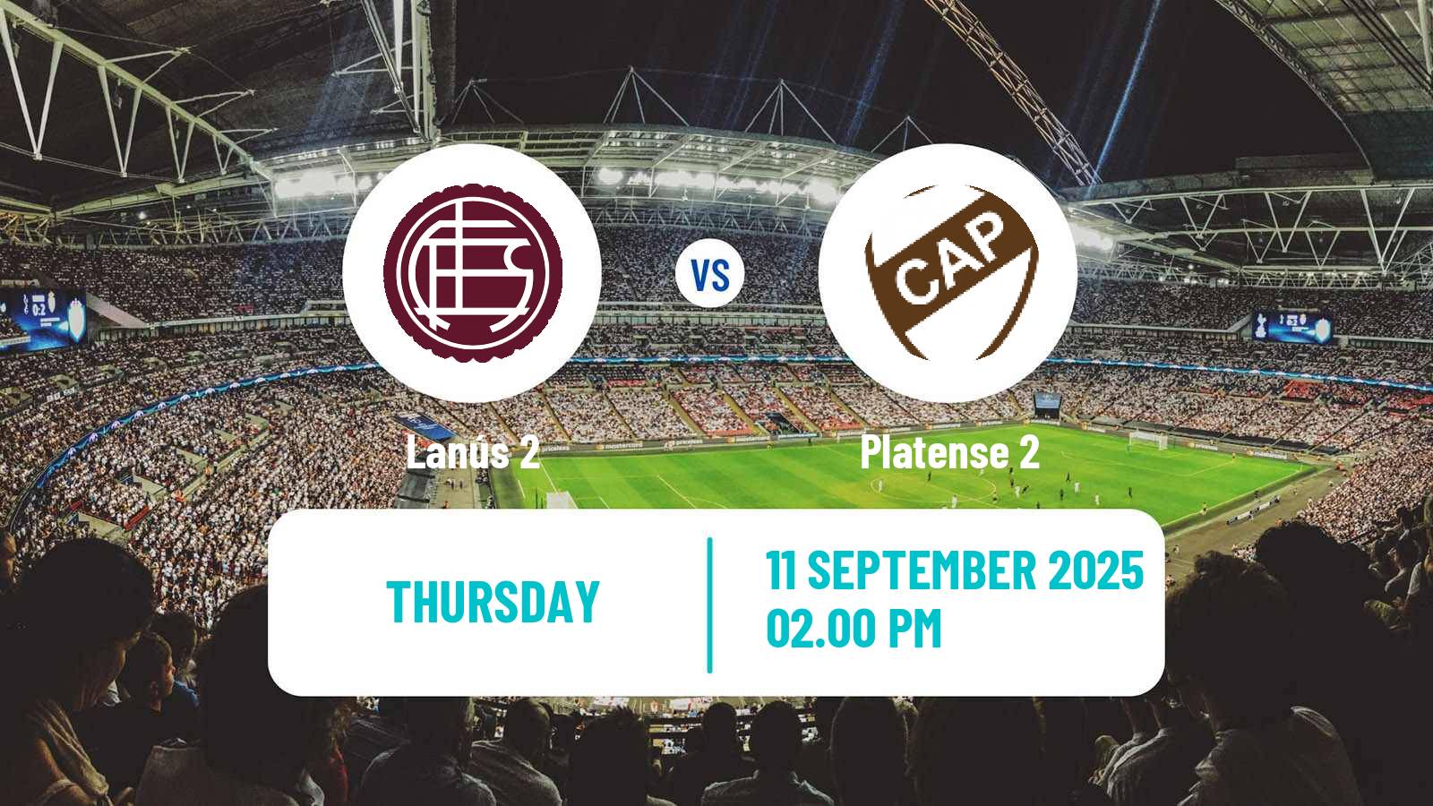 Football Argentinian Reserve League Lanús 2 - Platense 2