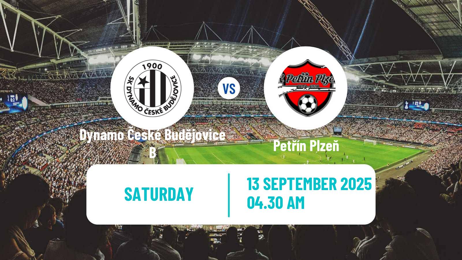 Football Czech CFL Group A Dynamo České Budějovice B - Petřín Plzeň