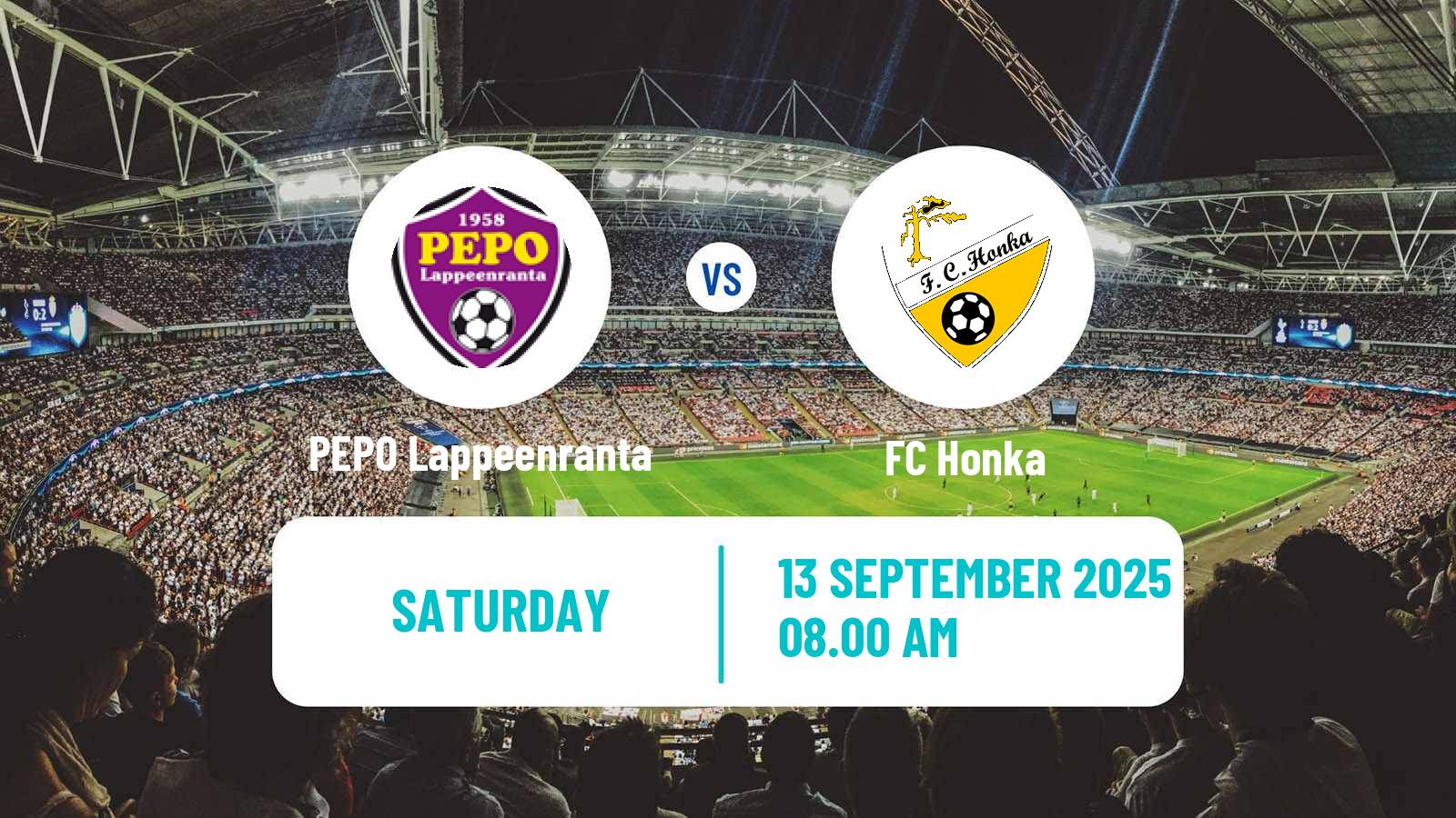 Football Finnish Kakkonen Group A PEPO Lappeenranta - Honka