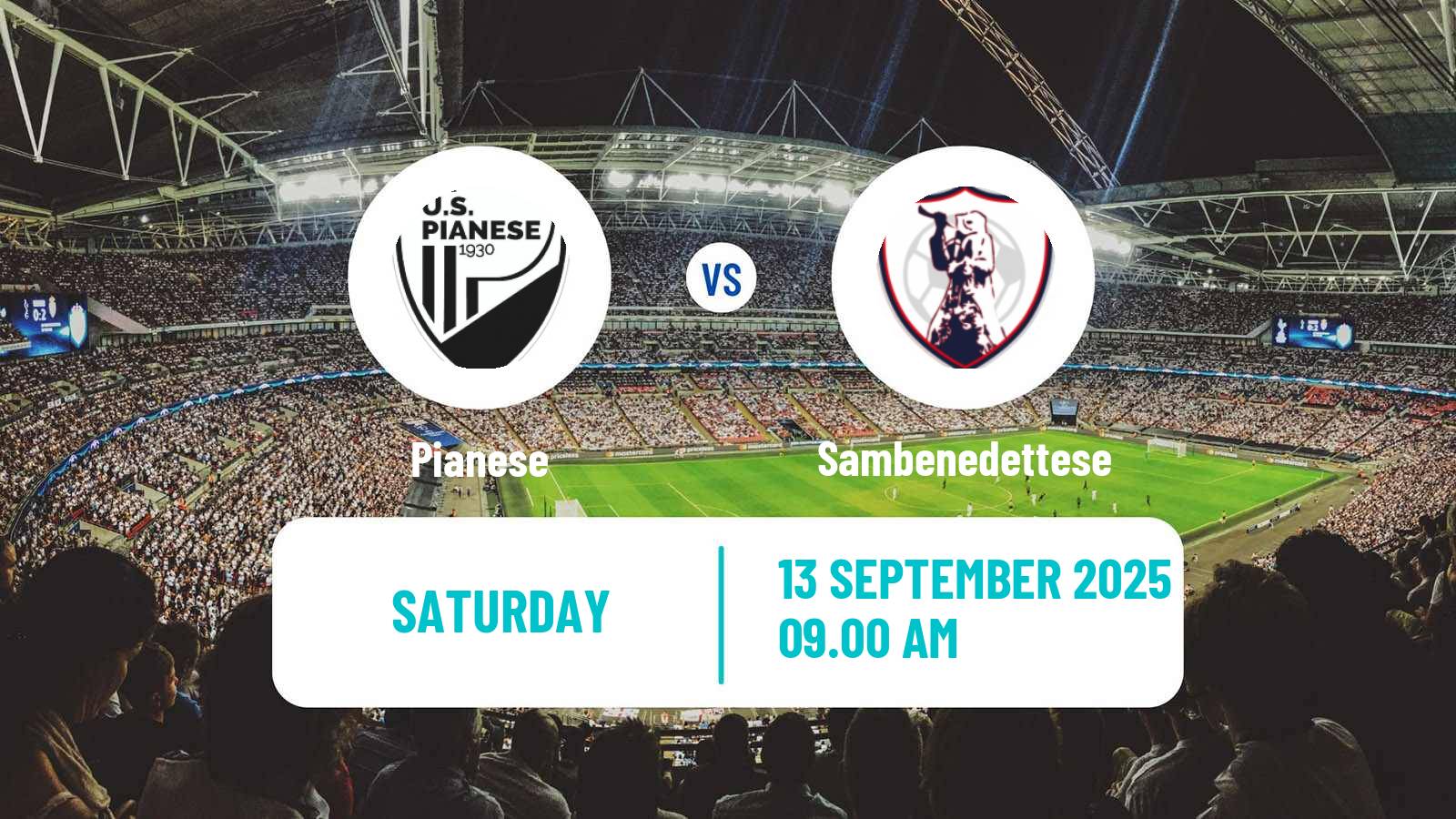 Football Italian Serie C Group B Pianese - Sambenedettese