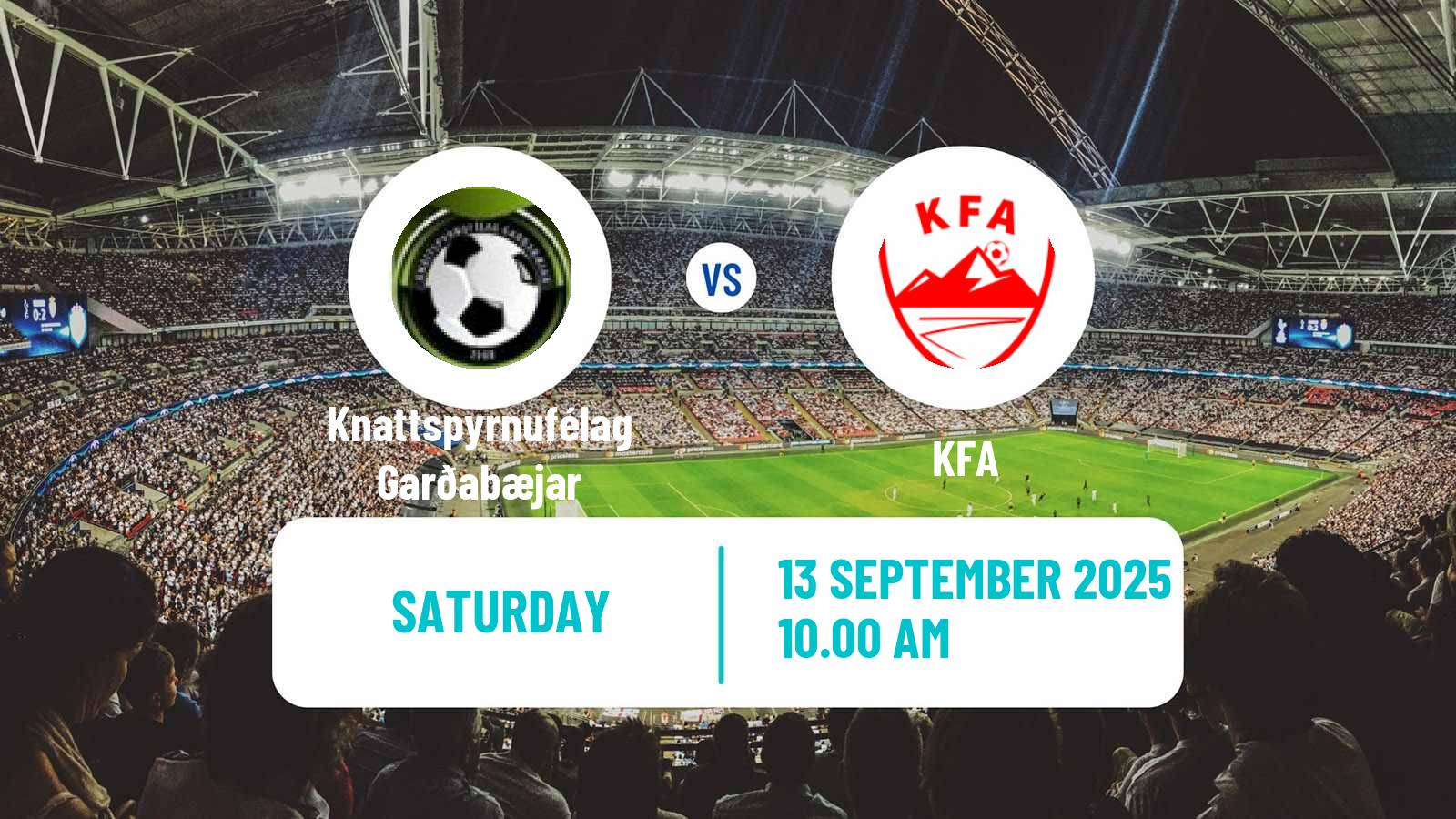 Football Icelandic Division 2 Knattspyrnufélag Garðabæjar - KFA