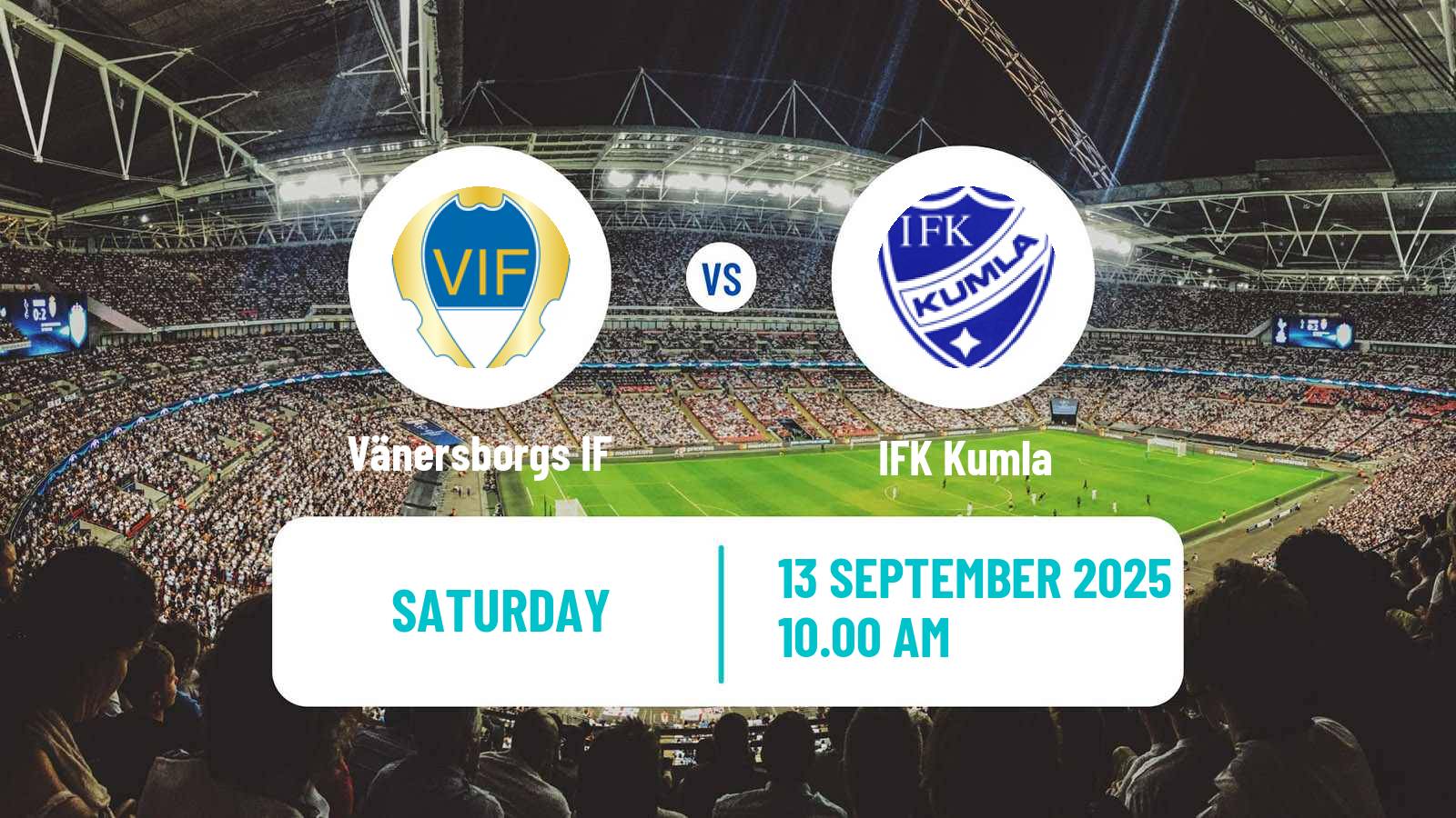 Football Swedish Division 2 - Norra Götaland Vänersborgs IF - Kumla