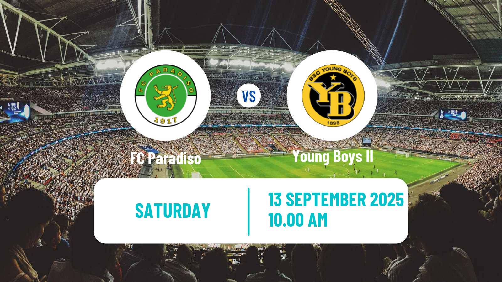 Football Swiss Promotion League Paradiso - Young Boys II