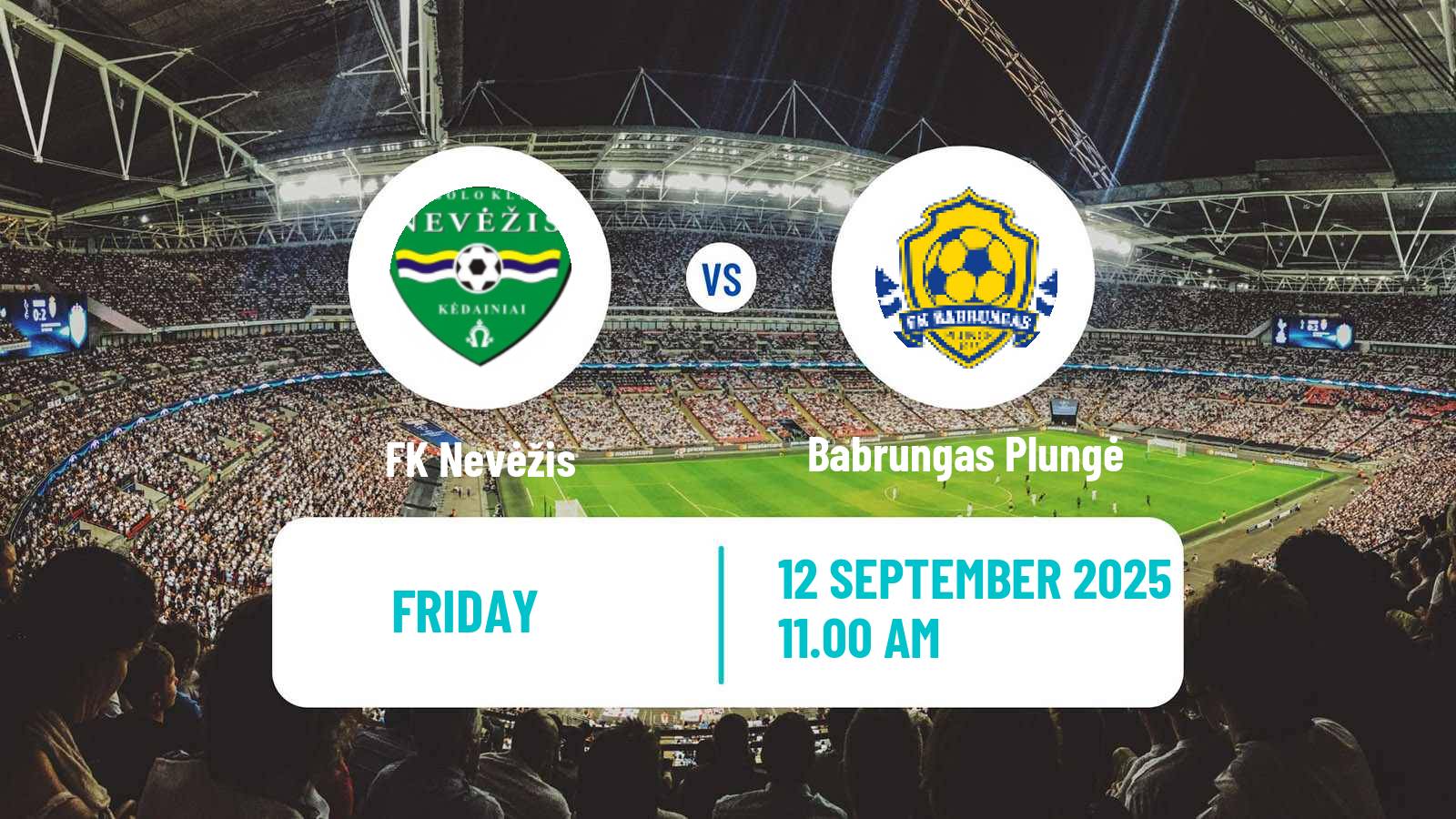 Football Lithuanian Division 2 Nevėžis - Babrungas Plungė