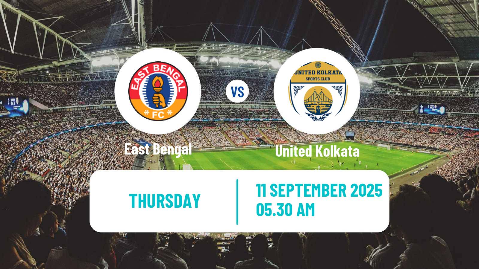 Football Calcutta Premier Division East Bengal - United Kolkata
