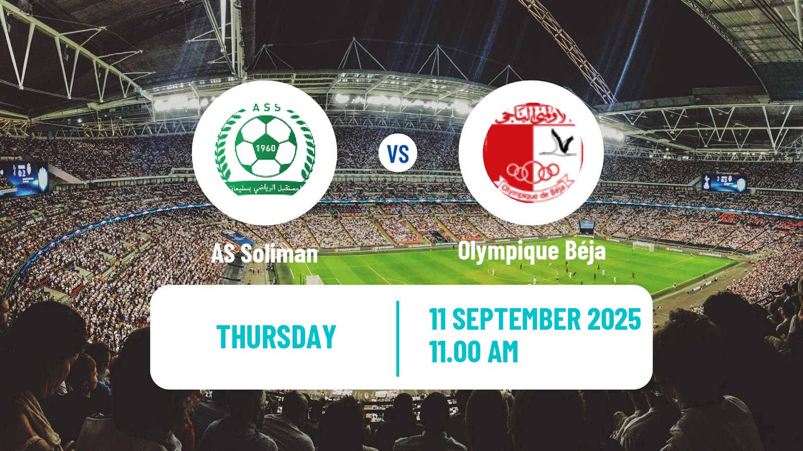 Football Tunisian Ligue Professionnelle 1 Soliman - Olympique Béja
