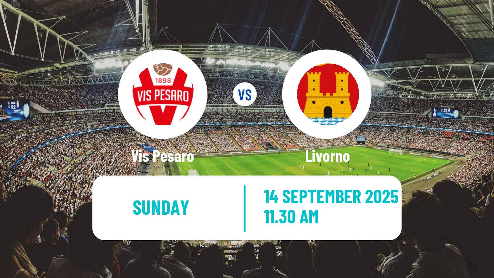 Football Italian Serie C Group B Vis Pesaro - Livorno