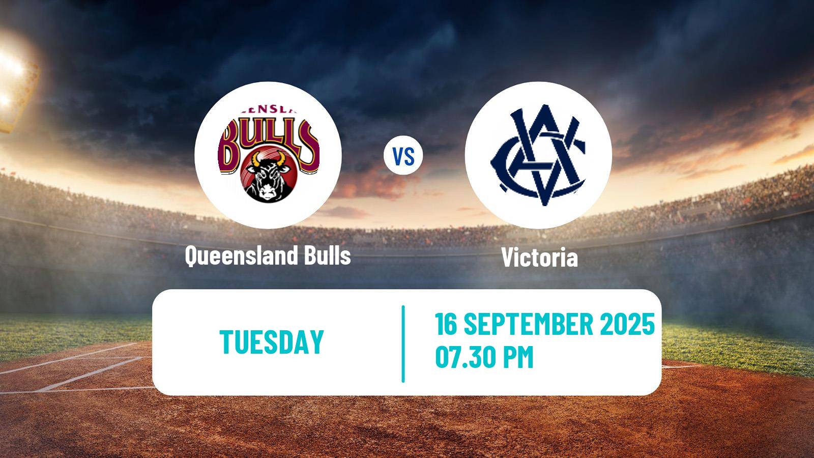 Cricket Australian One-Day Cup Queensland Bulls - Victoria