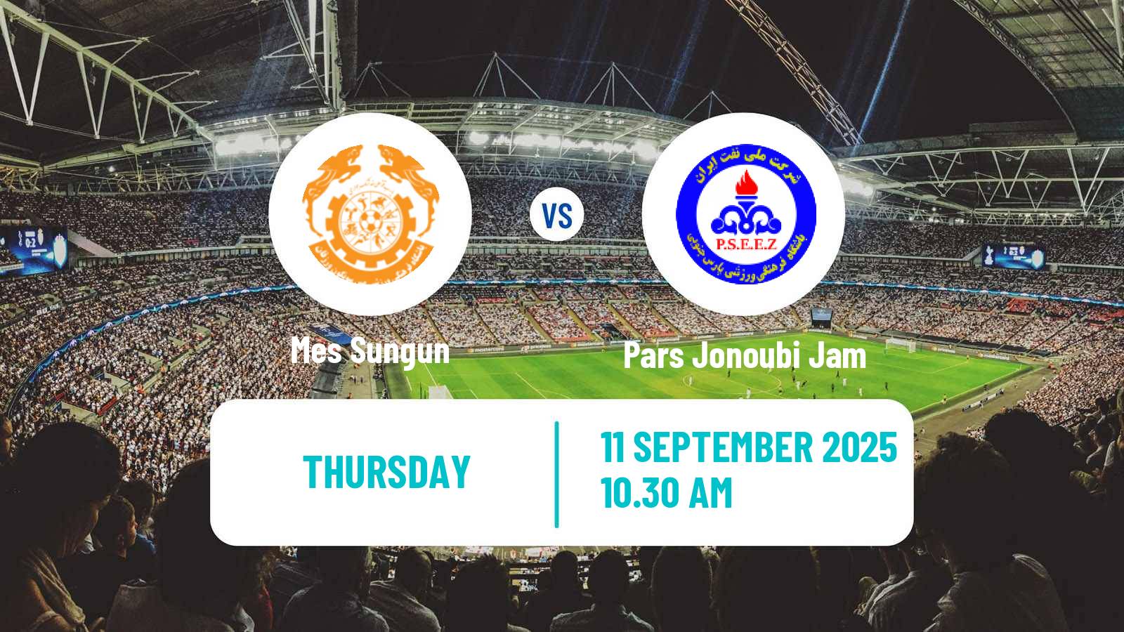 Football Iran Division 1 Mes Sungun - Pars Jonoubi Jam