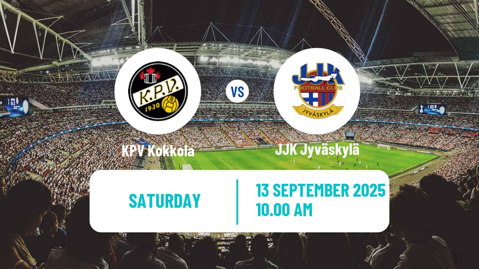 Football Finnish Ykkonen KPV Kokkola - JJK Jyväskylä