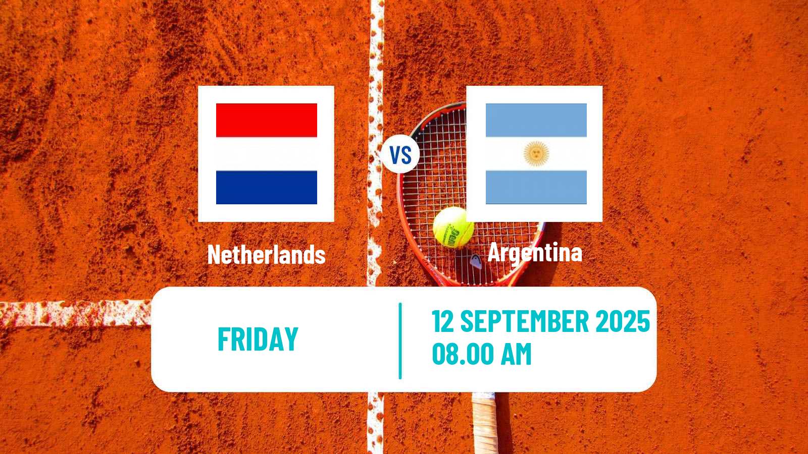 Tennis Davis Cup - World Group Teams Netherlands - Argentina