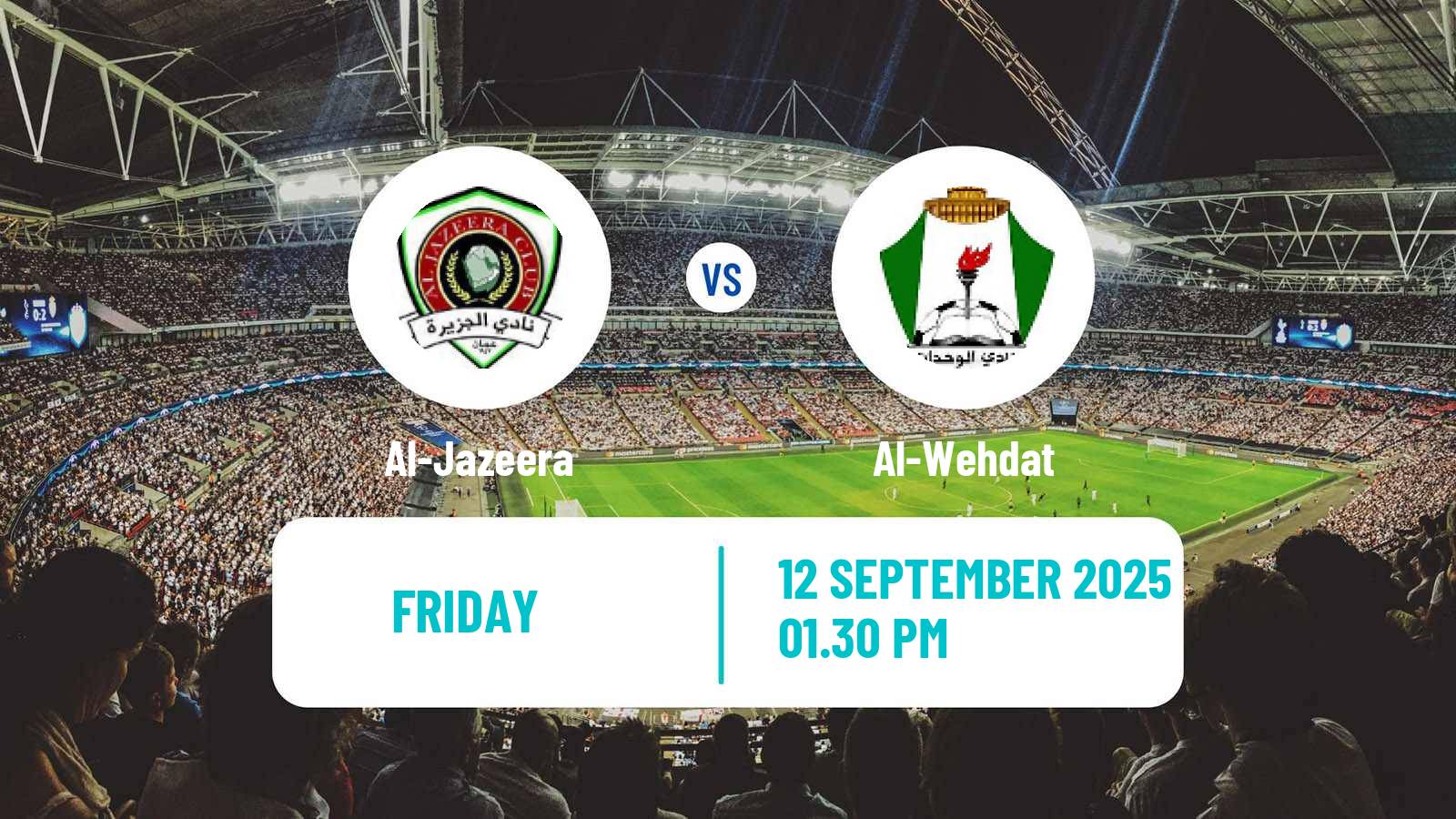 Football Jordan Premier League Al-Jazeera - Al-Wehdat