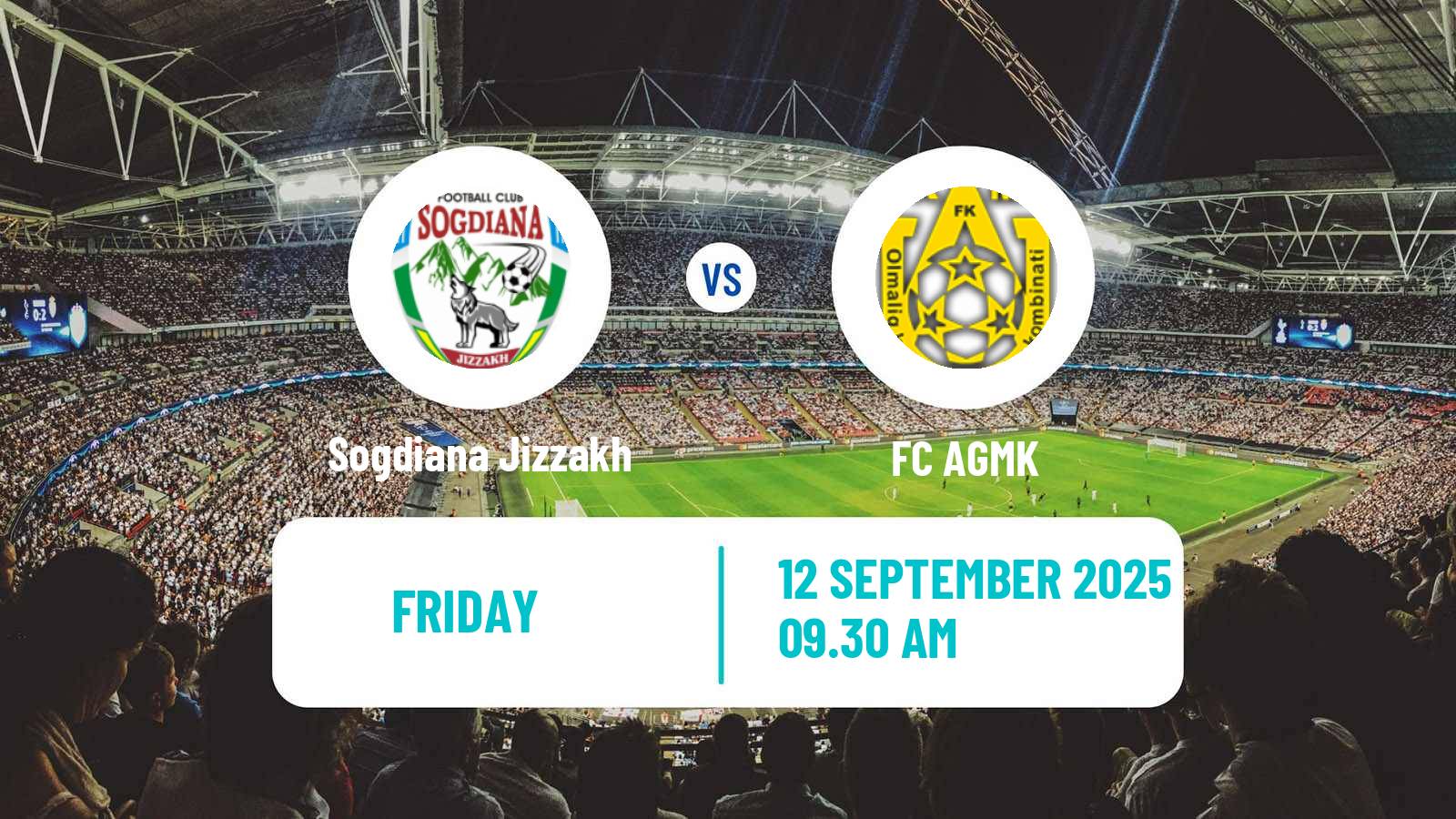 Football Uzbek League Sogdiana Jizzakh - AGMK