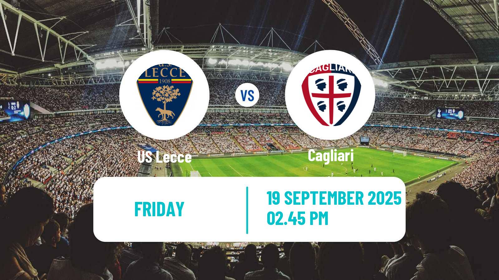 Football Italian Serie A Lecce - Cagliari