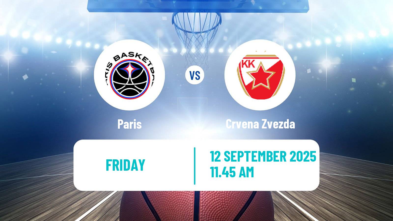 Basketball Club Friendly Basketball Paris - Crvena Zvezda