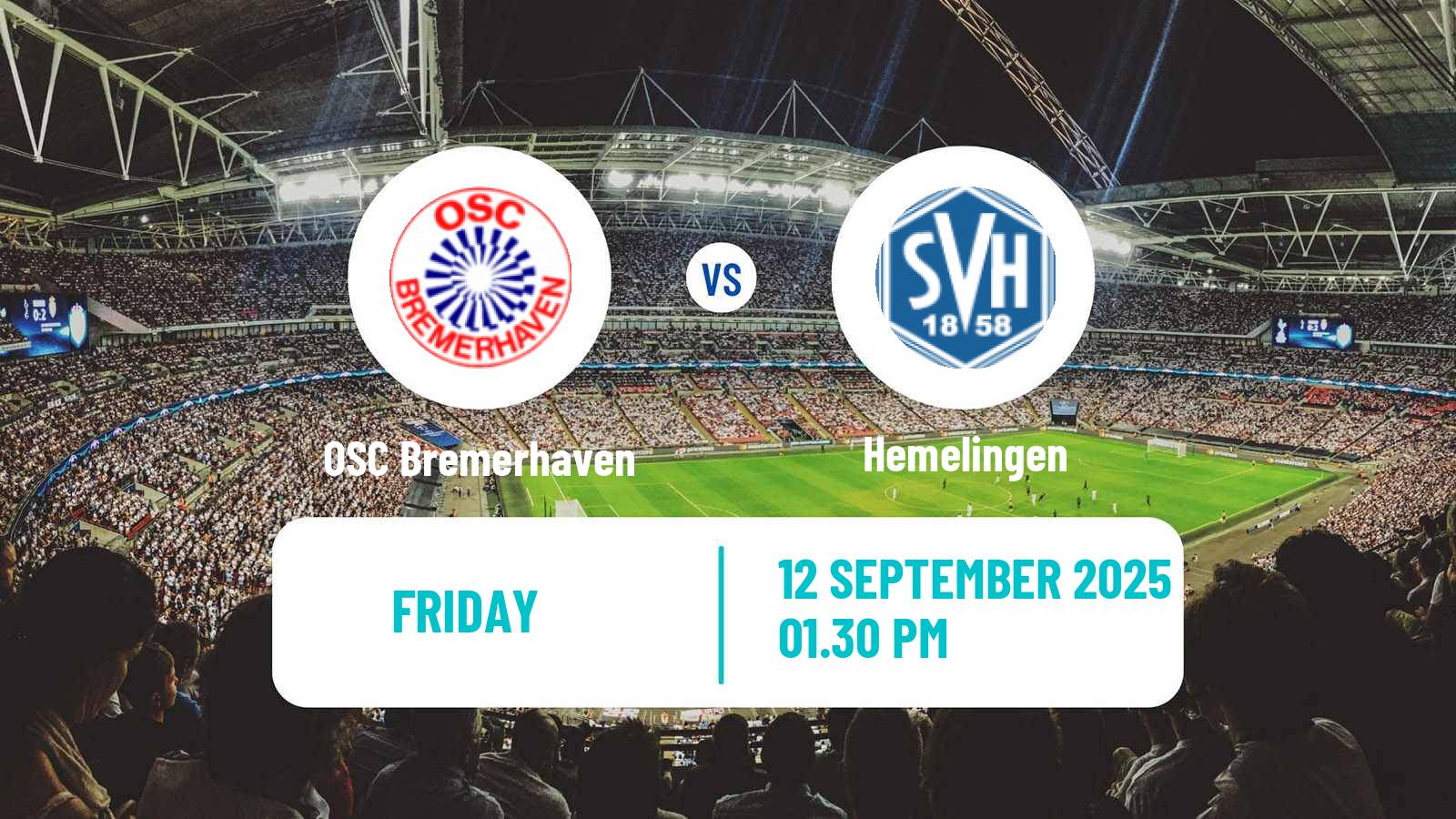 Football German Oberliga Bremen OSC Bremerhaven - Hemelingen