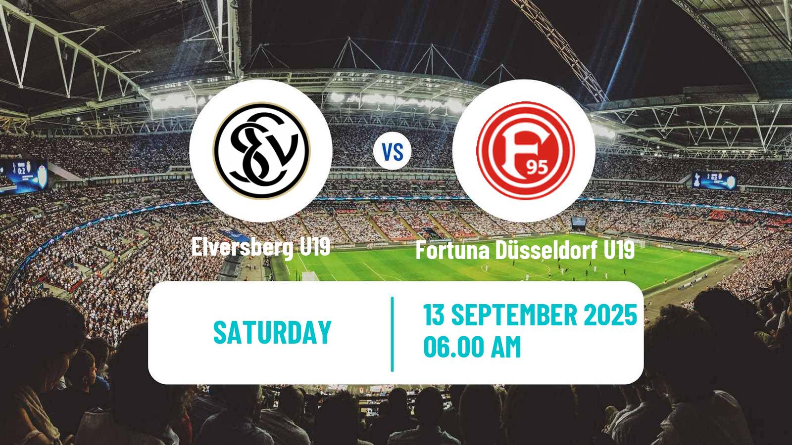 Football German DFB Youth League Elversberg U19 - Fortuna Düsseldorf U19