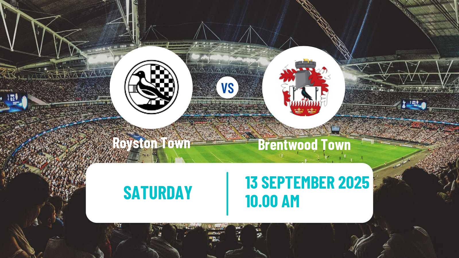 Football English FA Cup Royston Town - Brentwood Town