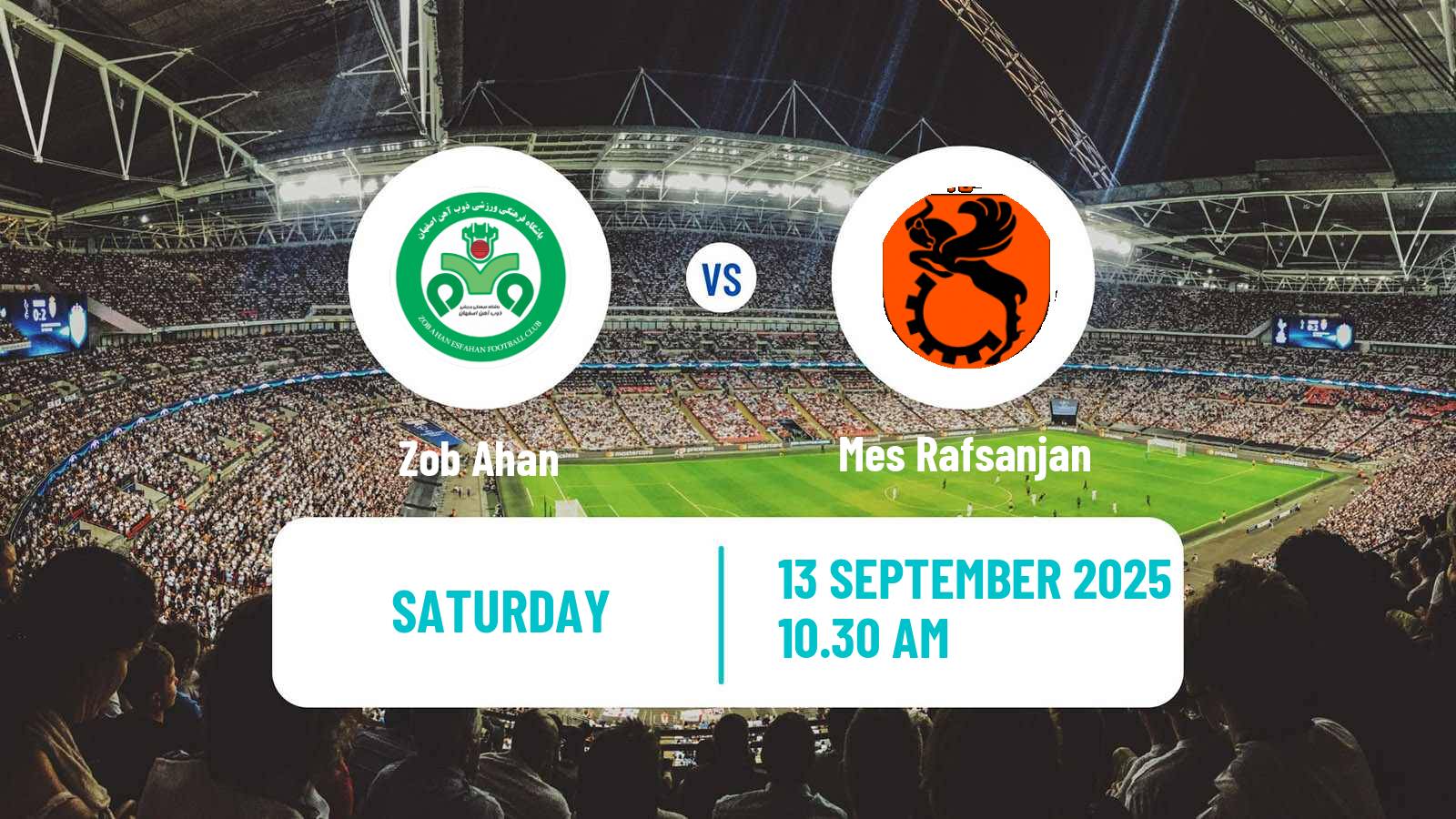 Football Iran Pro League Zob Ahan - Mes Rafsanjan