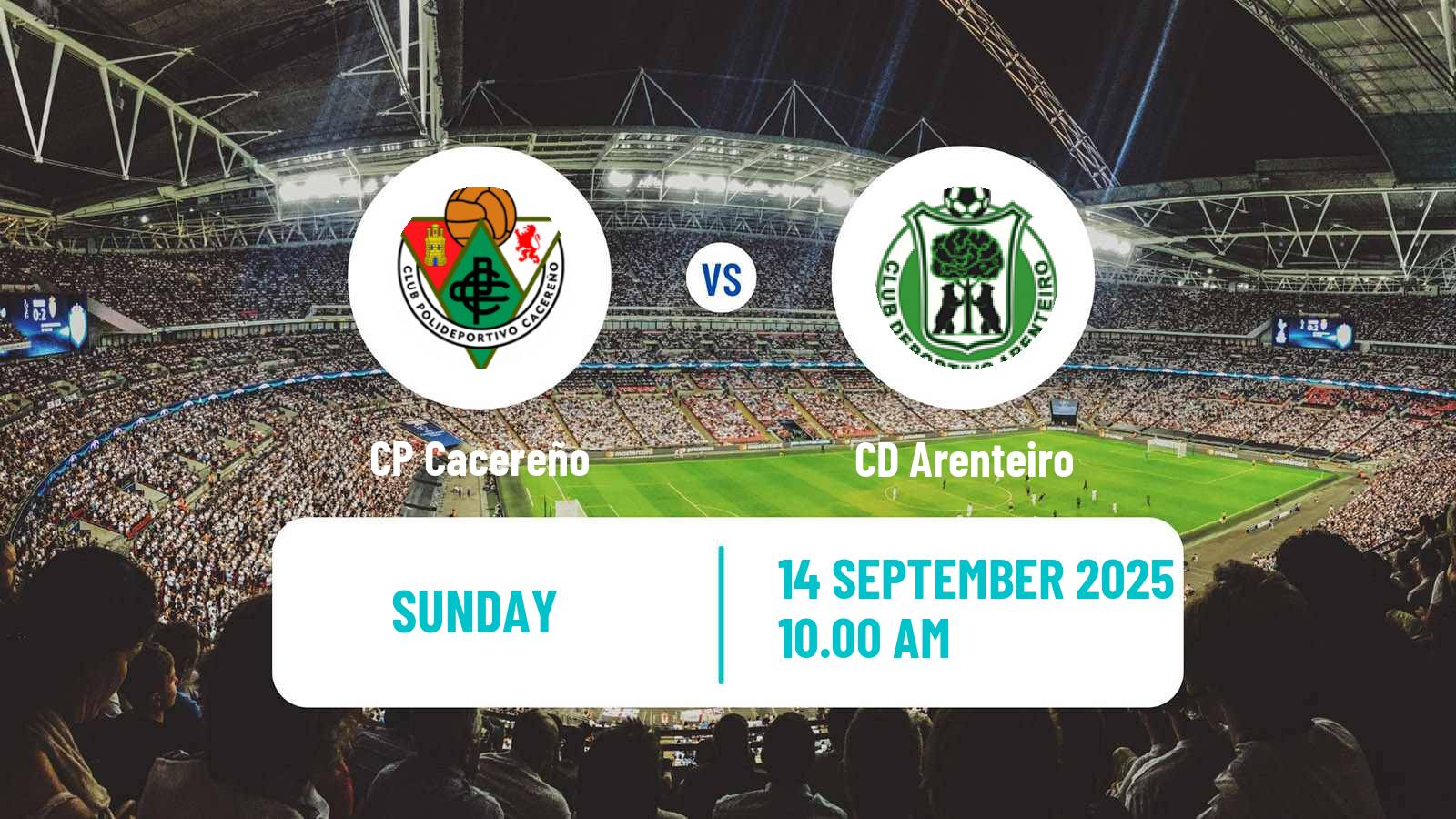 Football Spanish Primera RFEF Group 1 Cacereño - Arenteiro