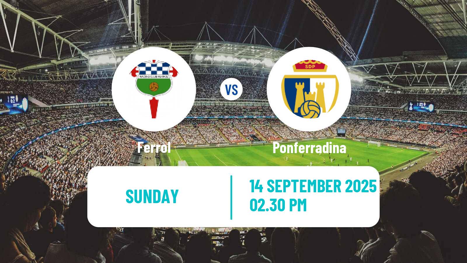 Football Spanish Primera RFEF Group 1 Ferrol - Ponferradina