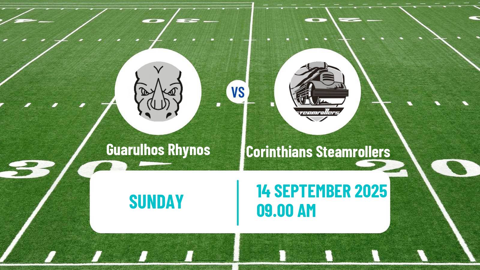 American football Brazilian BFA Guarulhos Rhynos - Corinthians Steamrollers