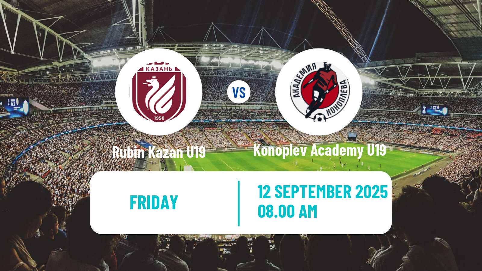 Football Russian Youth League Rubin Kazan U19 - Konoplev Academy U19