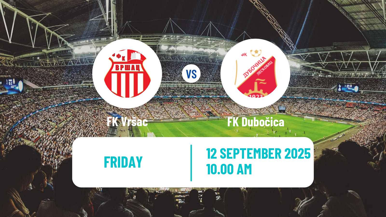 Football Serbian Prva Liga Vršac - Dubočica
