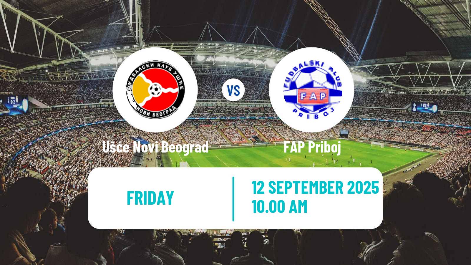 Football Serbian Prva Liga Ušće Novi Beograd - FAP Priboj