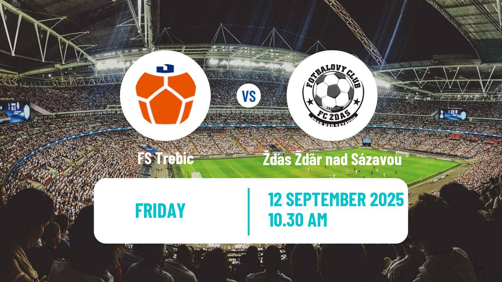 Football Czech Division D FS Trebic - Žďas Žďár nad Sázavou