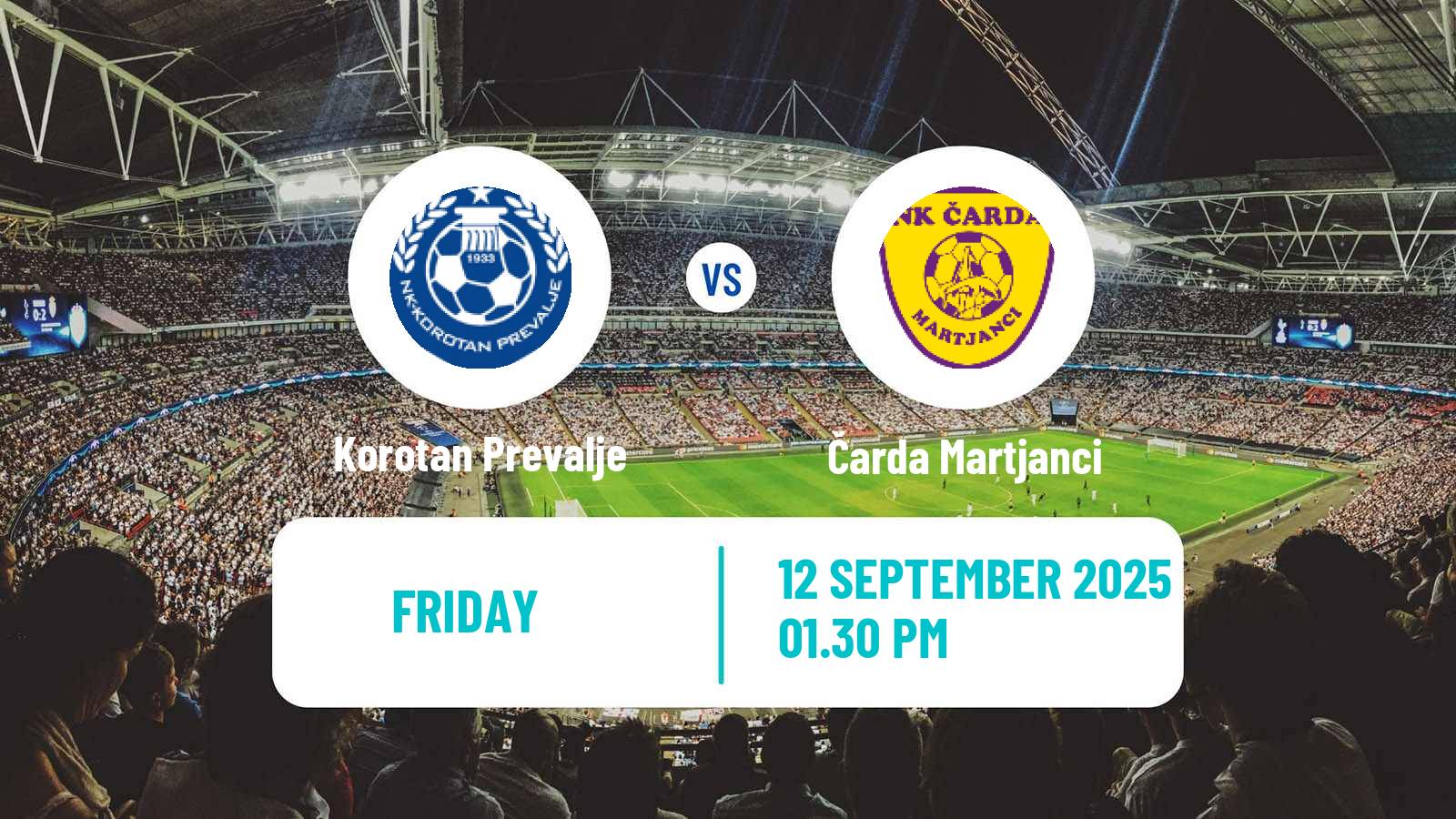 Football Slovenian 3 SNL East Korotan Prevalje - Čarda Martjanci
