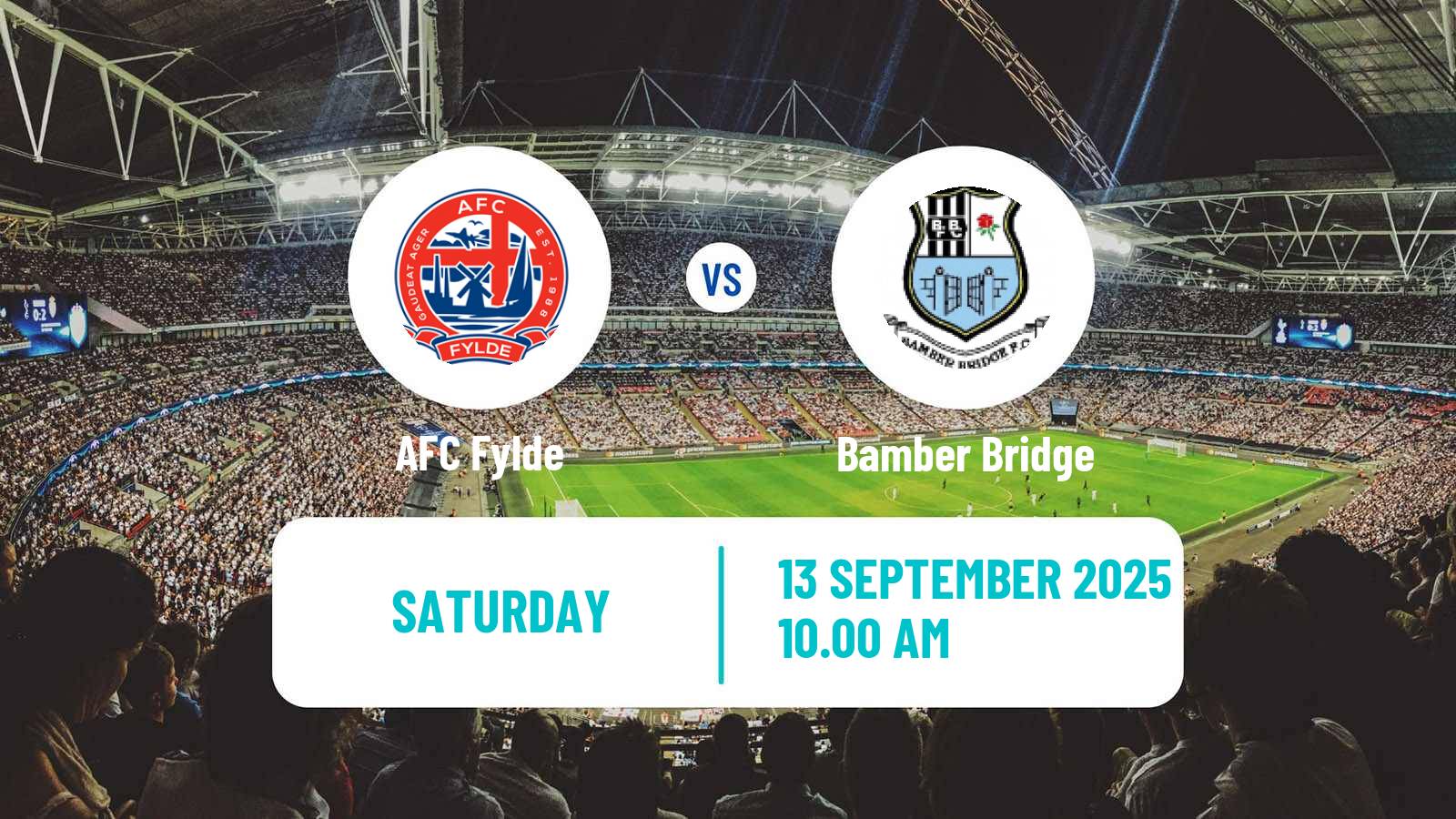 Football English FA Cup Fylde - Bamber Bridge
