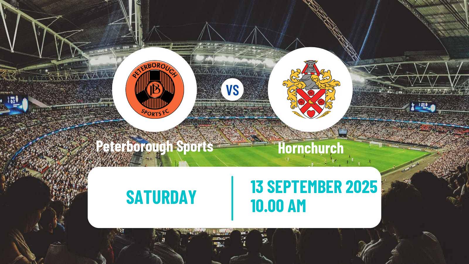 Football English FA Cup Peterborough Sports - Hornchurch