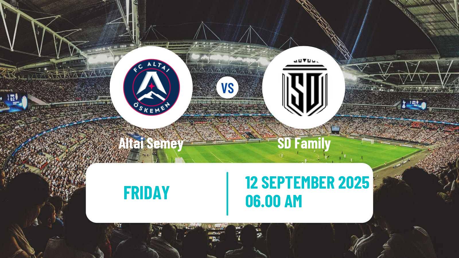 Football Kazakh First Division Altai Semey - SD Family