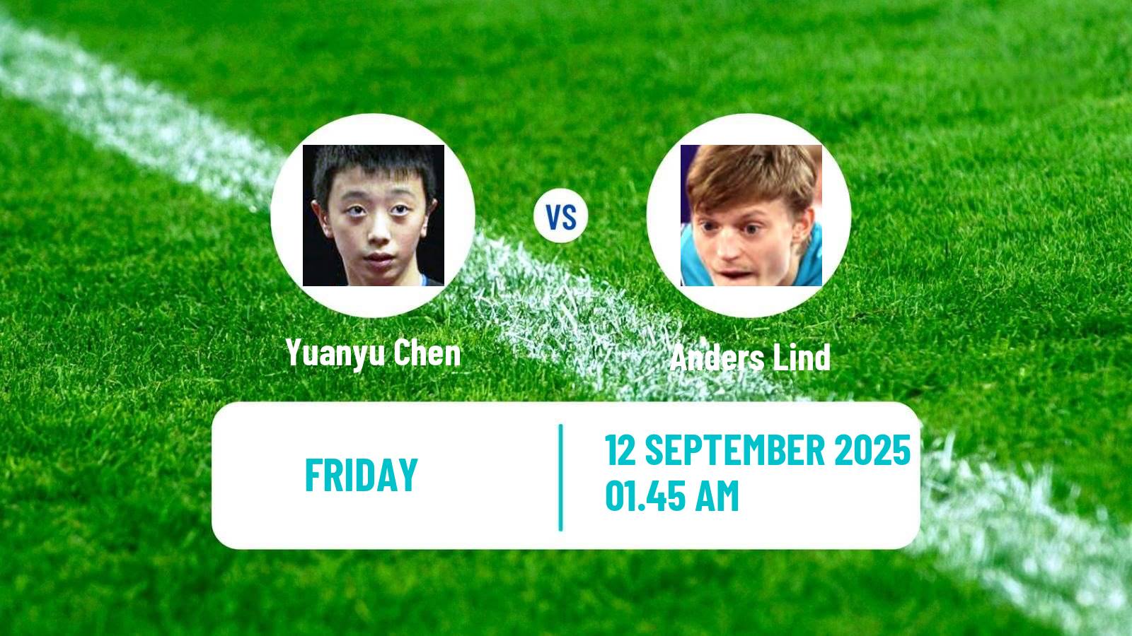 Table tennis Wtt Champions Macao Men Yuanyu Chen - Anders Lind