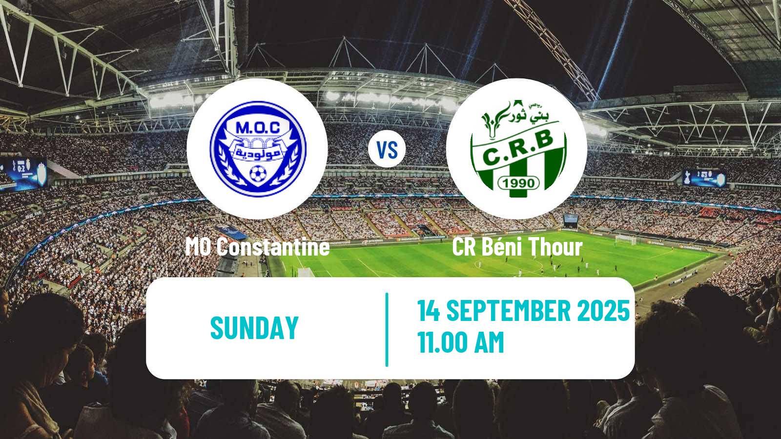 Football Algerian Ligue 2 MO Constantine - CR Béni Thour