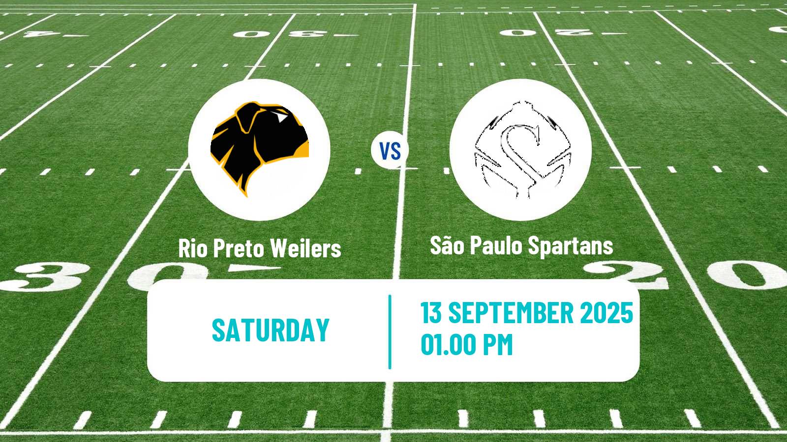 American football Brazilian BFA Rio Preto Weilers - São Paulo Spartans