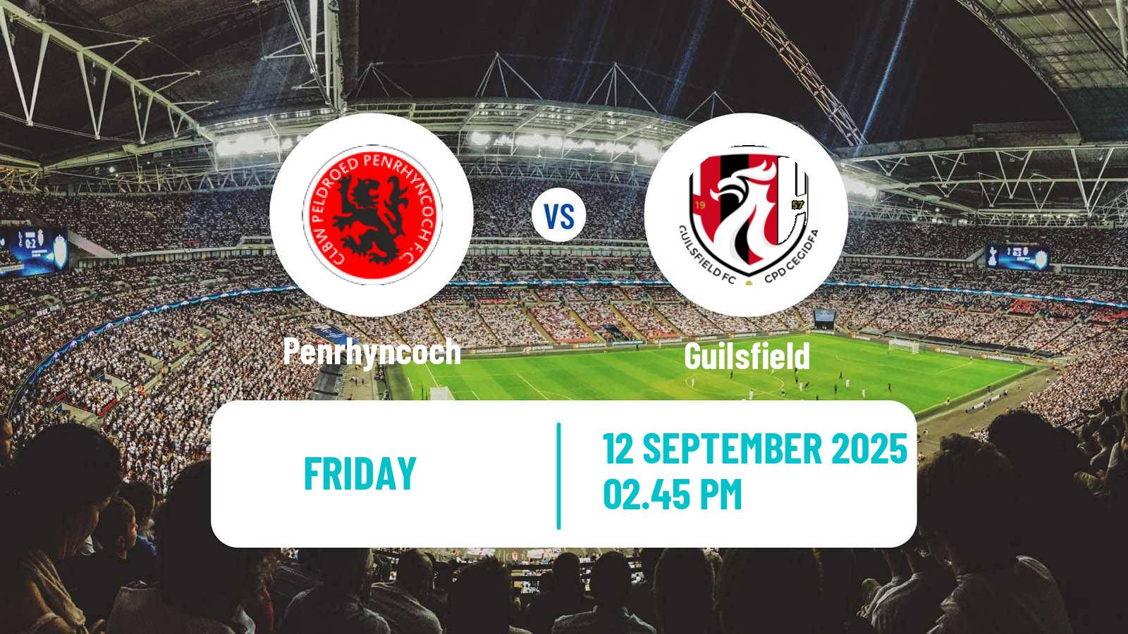 Football Welsh Cymru North Penrhyncoch - Guilsfield