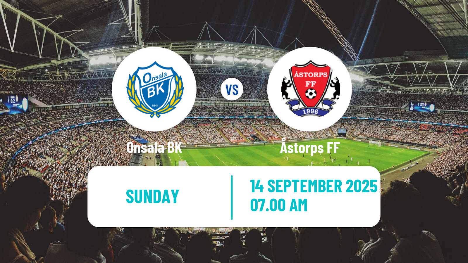Football Swedish Division 2 - Västra Götaland Onsala - Åstorps