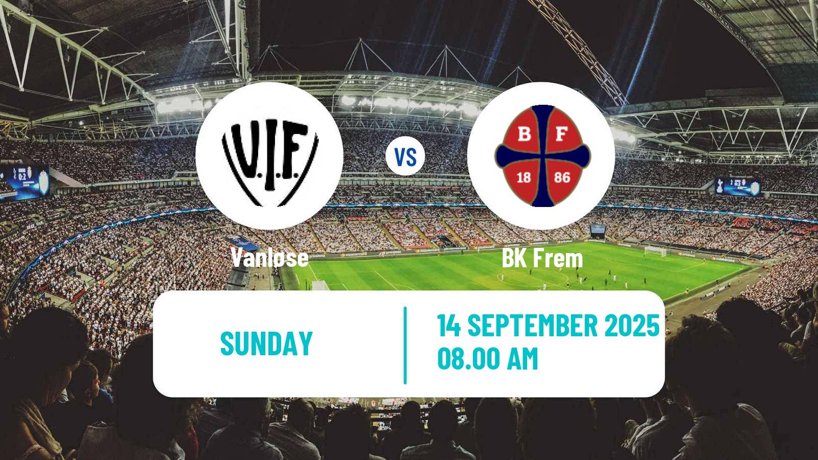 Football Danish 3 Division Vanløse - BK Frem