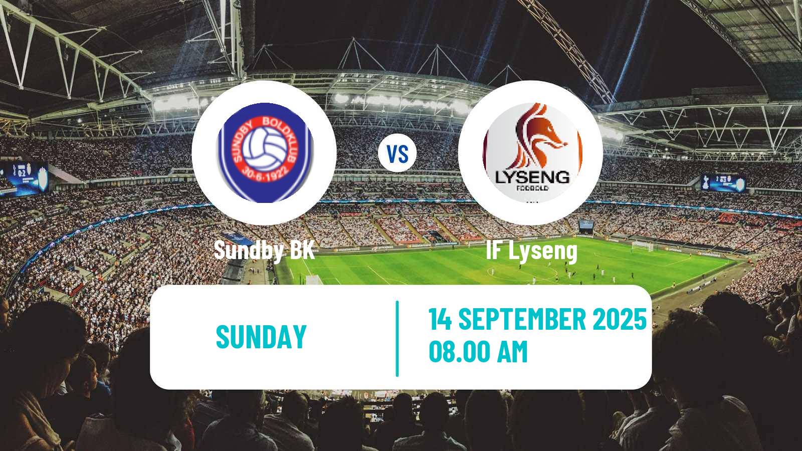 Football Danish 3 Division Sundby - Lyseng