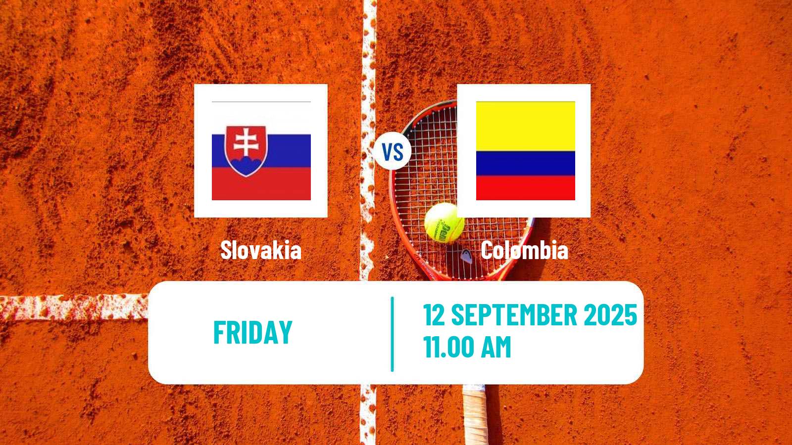 Tennis Davis Cup World Group I Teams Slovakia - Colombia