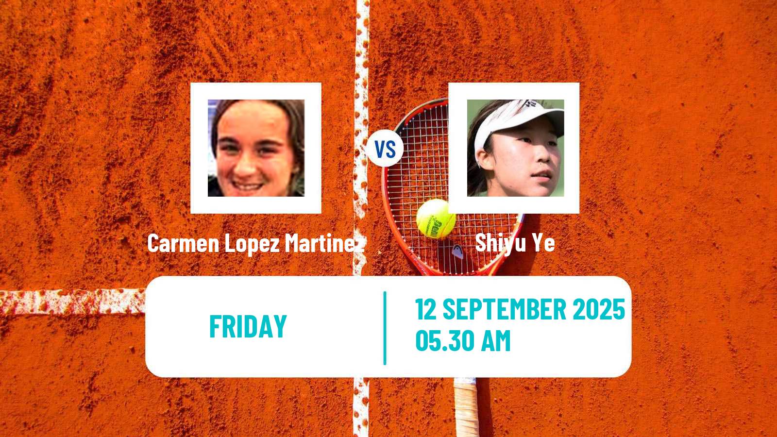 Tennis ITF W15 Madrid 2 Women Carmen Lopez Martinez - Shiyu Ye