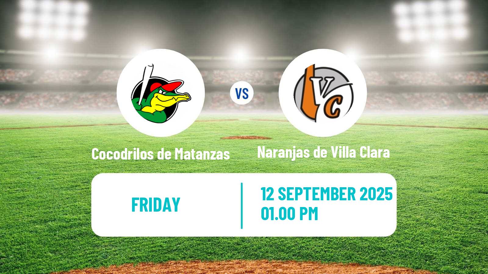 Baseball Cuba Serie Nacional Baseball Cocodrilos de Matanzas - Naranjas de Villa Clara