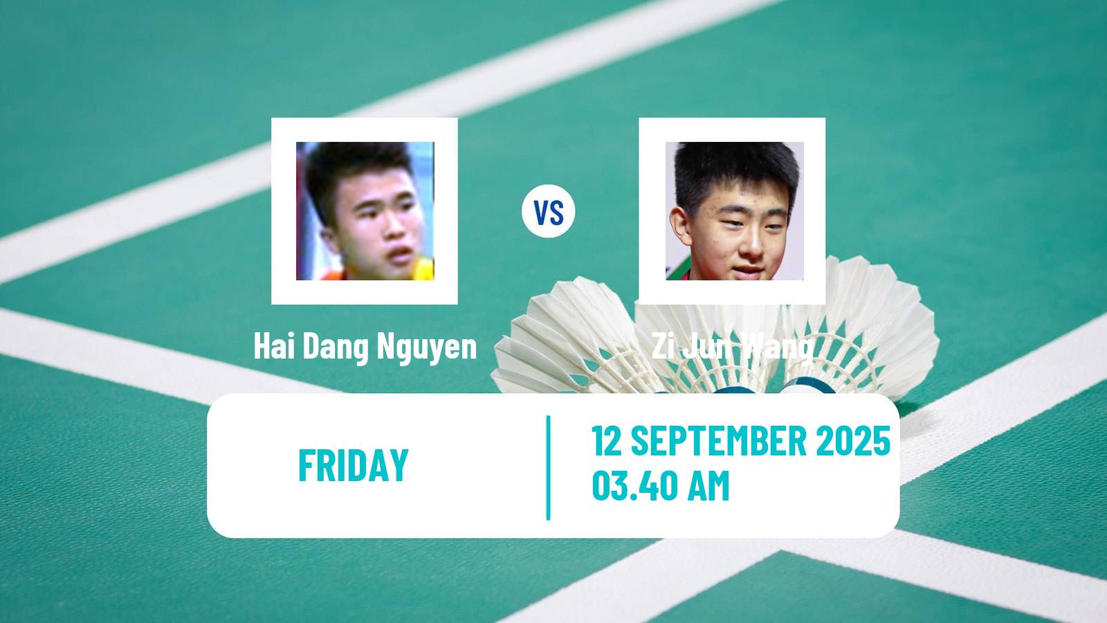 Badminton BWF World Tour Vietnam Open Men Hai Dang Nguyen - Zi Jun Wang