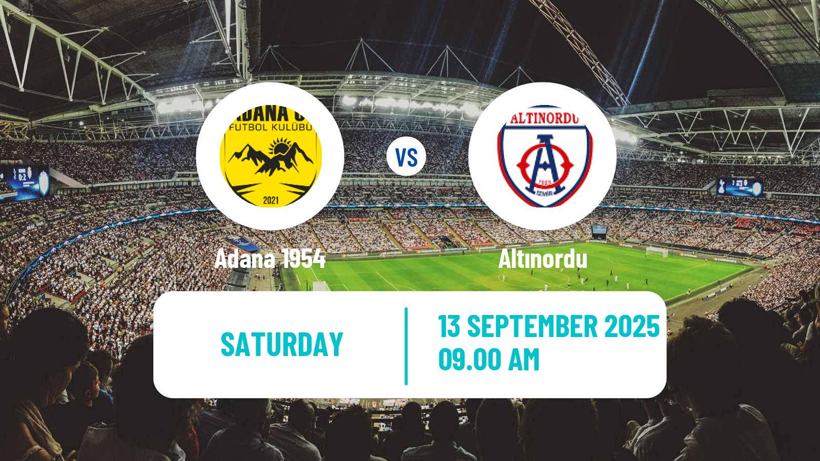 Football Turkish Second League White Group Adana 1954 - Altınordu