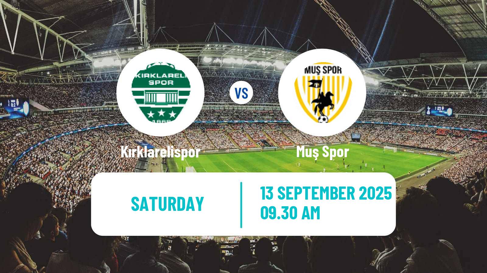 Football Turkish Second League Red Group Kırklarelispor - Muş Spor