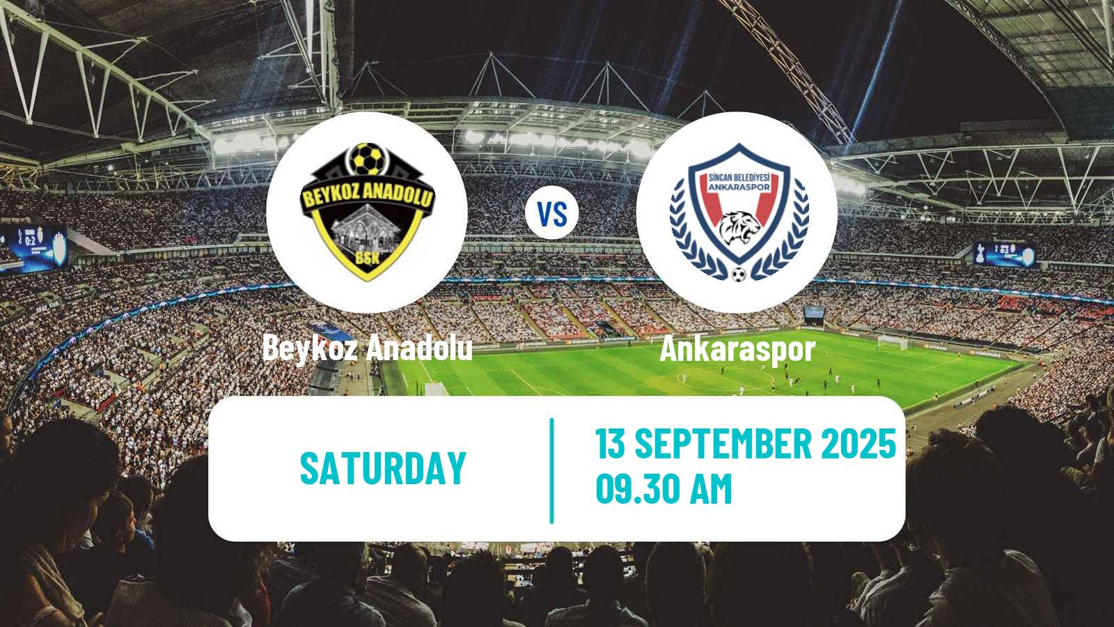 Football Turkish Second League White Group Beykoz Anadolu - Ankaraspor