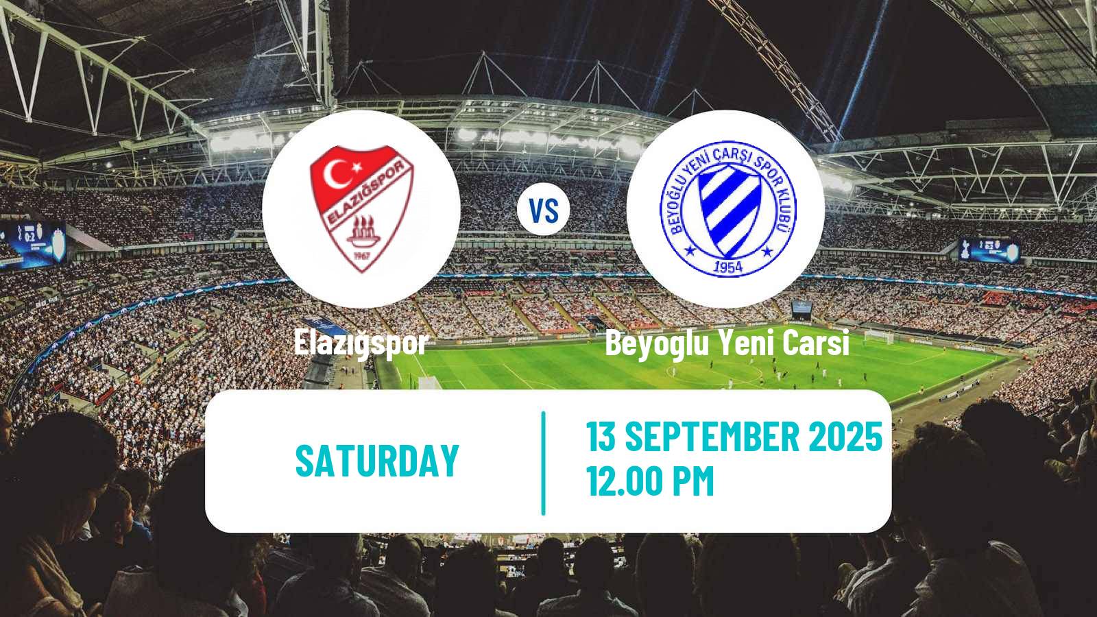 Football Turkish Second League White Group Elazığspor - Beyoglu Yeni Carsi