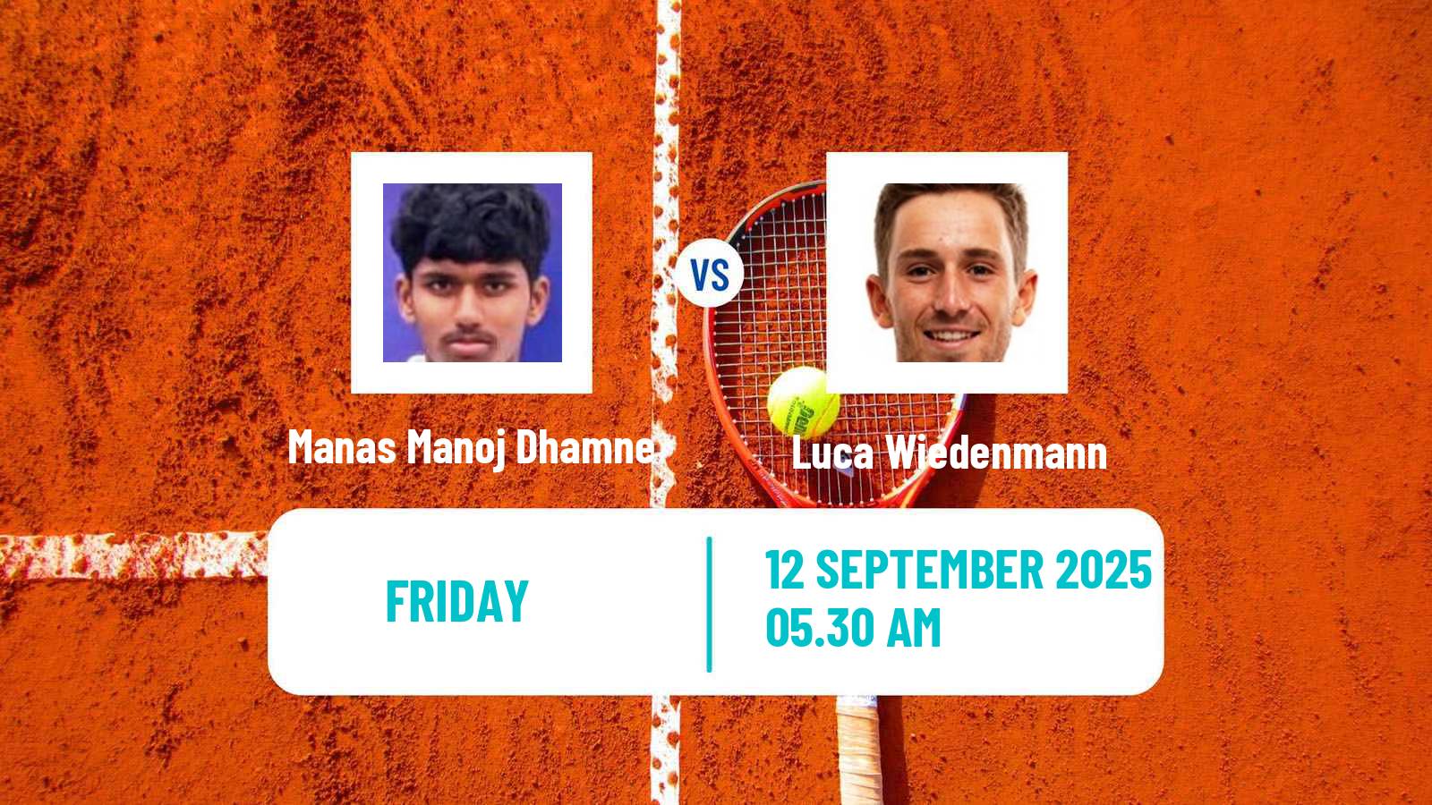 Tennis ITF M15 Monastir 34 Men Manas Manoj Dhamne - Luca Wiedenmann